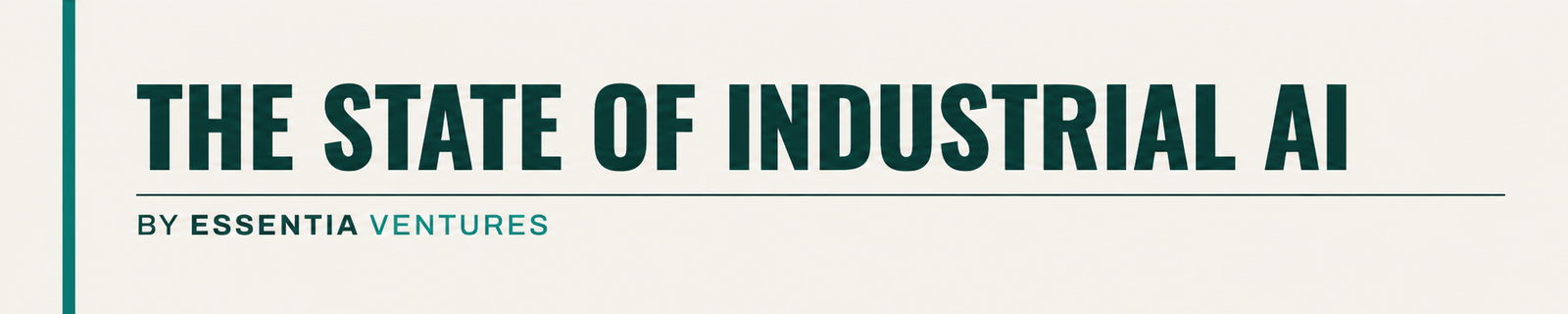 The State of Industrial AI masthead.